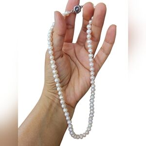 Vintage Real Pearl Women's Necklace 16 in